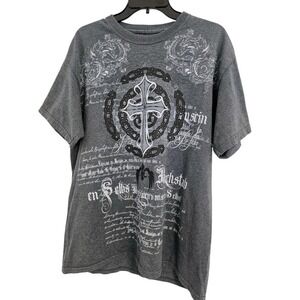 Pop Icon Black Graphic Print Short Sleeves Round Neck T Shirt Large